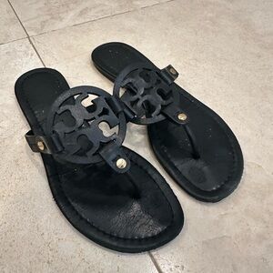 Tory Burch Black Miller Sandals